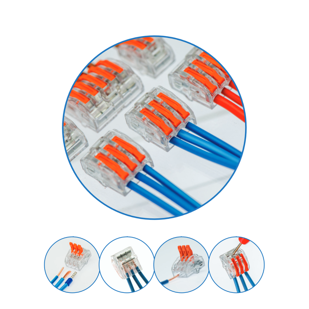 Verbindungsklemme, für alle Leiterarten, 0,2-4mm2, 3 Leiter, mit Hebeln, 32A (E.4191)