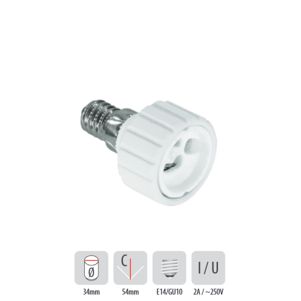 Reduktion Fassung E14/GU10