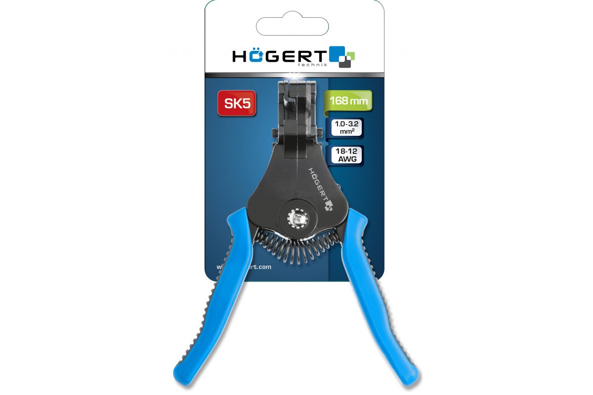Högert Technik Automatische Abisolierzange, 1.0-3.2 mm3, 168mm