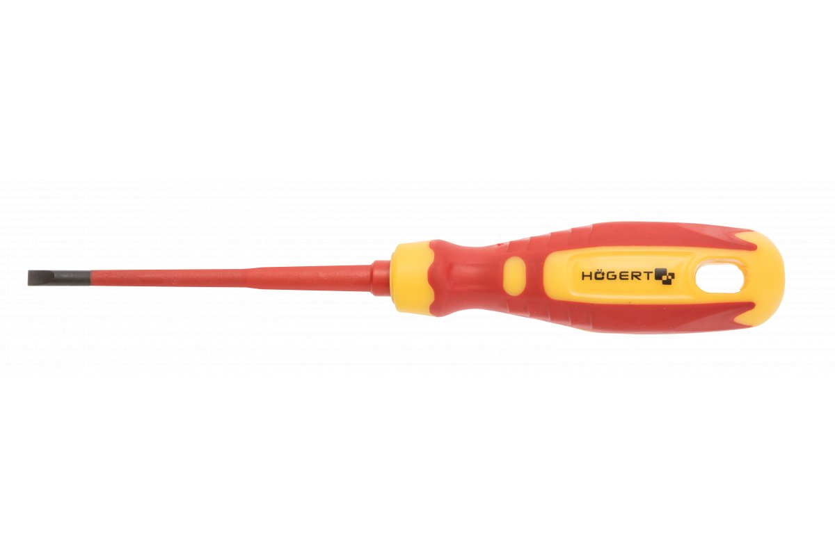 Högert Technik Werkzeug-Set 1000V, VDE (1xZange, 3xSchraubendreher, 1xSpannungsprüfer, 1xAbisolierer)