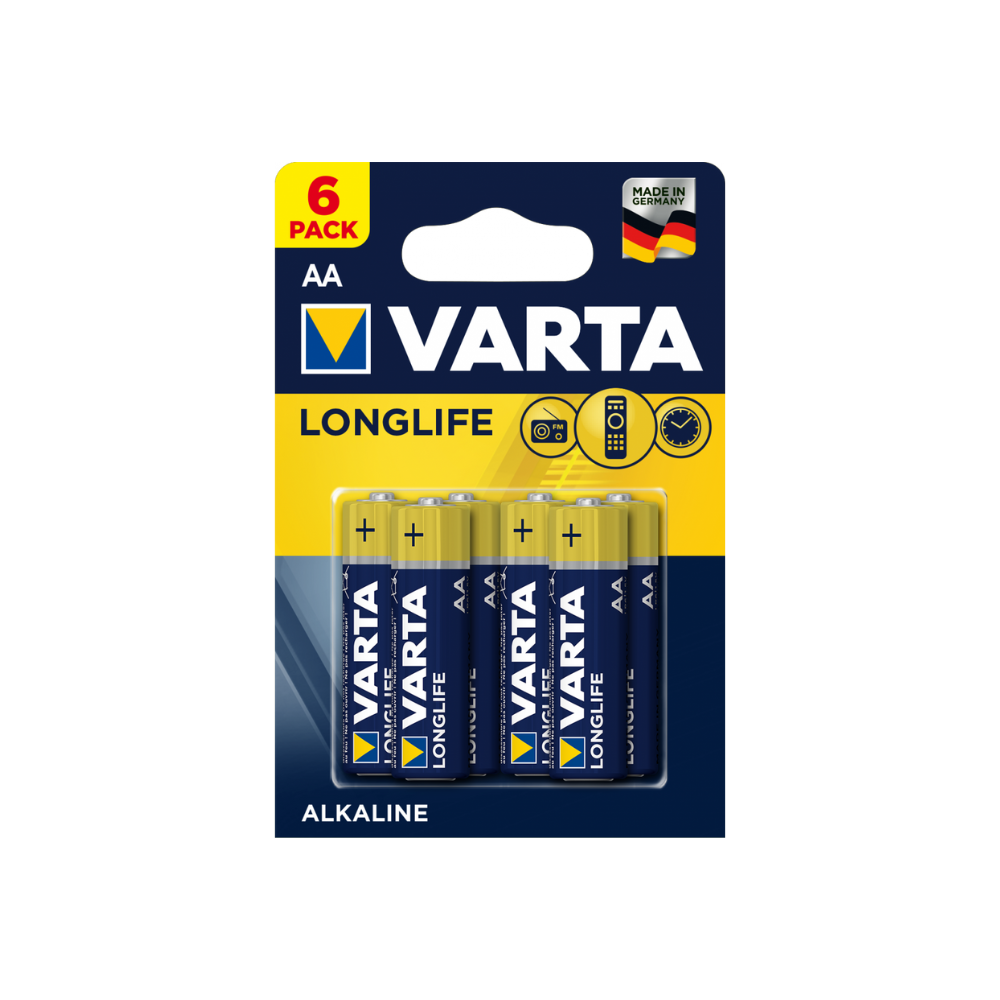 Batterie AA / LR6 Varta Longlife 4106 - 6 Stück (Blister) – AMK
