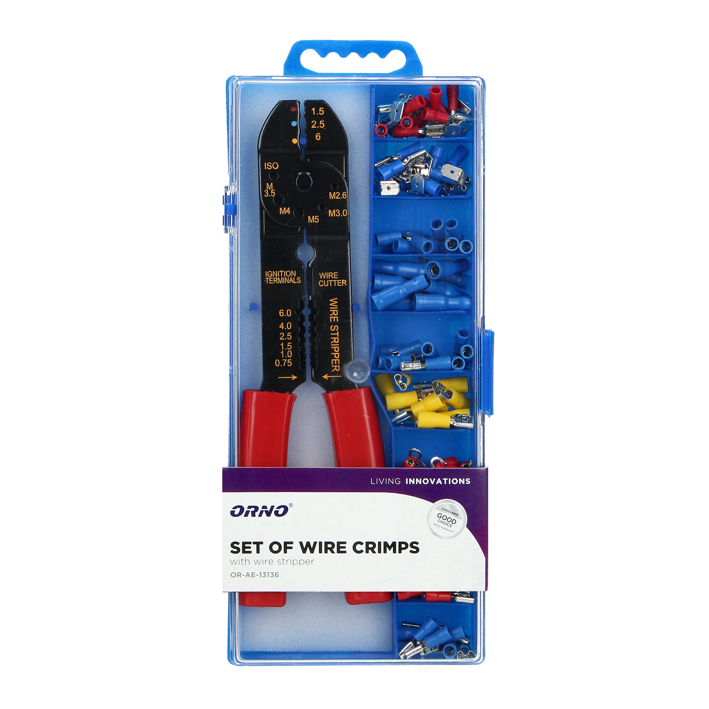 Satz Hülsen + Crimpzange 10x10