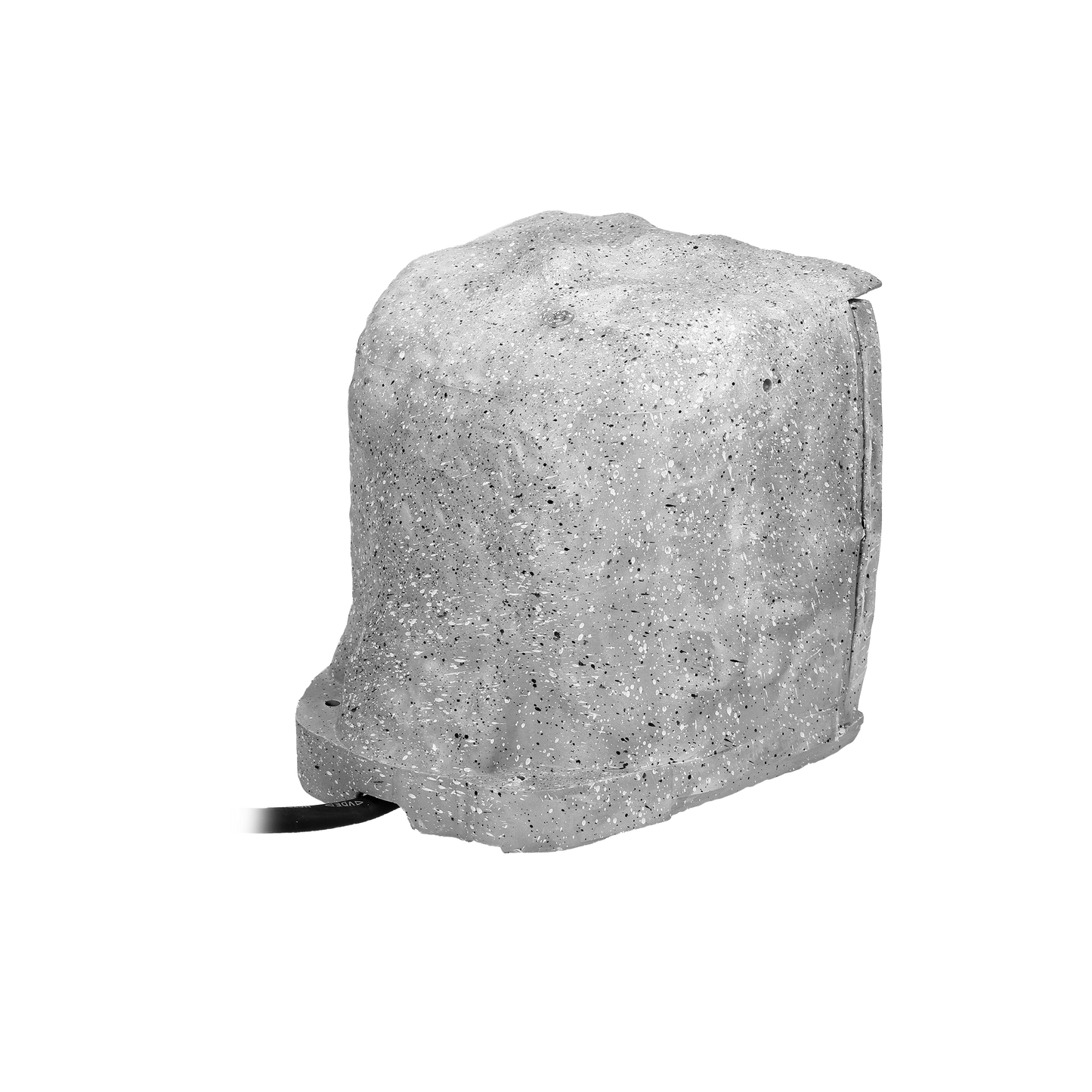Gartensteckdose Stone, 4 Steckdosen Typ E SchuKo, Gummikabel H07RN-F 3x1,5mm², 3m, 2 Betriebsarten