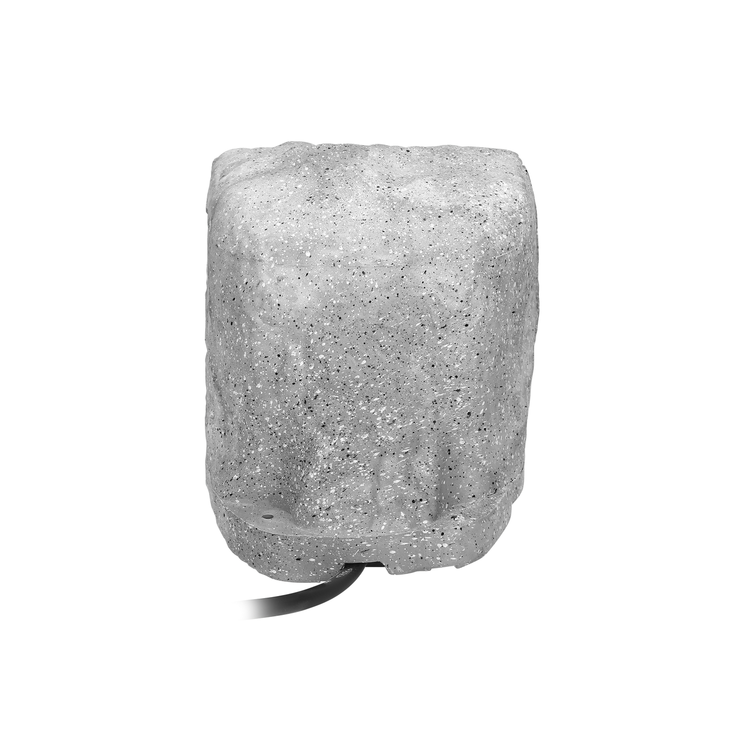 Gartensteckdose Stone, 4 Steckdosen Typ E SchuKo, Gummikabel H07RN-F 3x1,5mm², 3m, 2 Betriebsarten