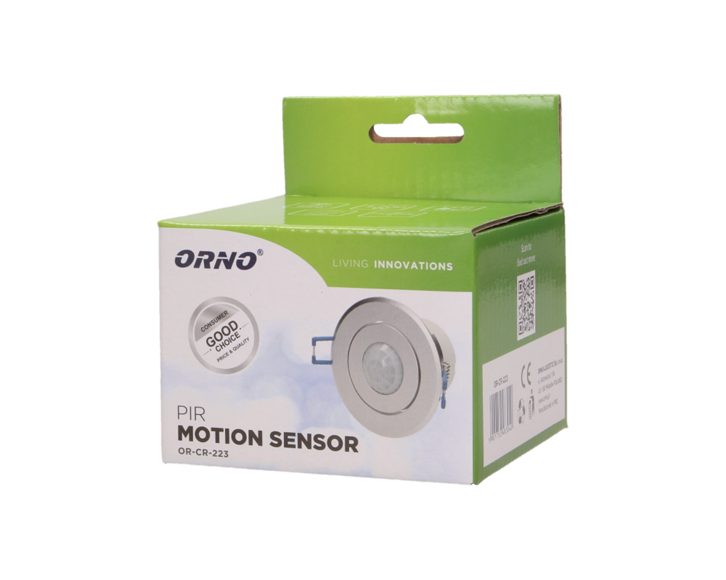 Unterputz-Bewegungsmelder mit Sensorverstellung 360 Grad, IP20