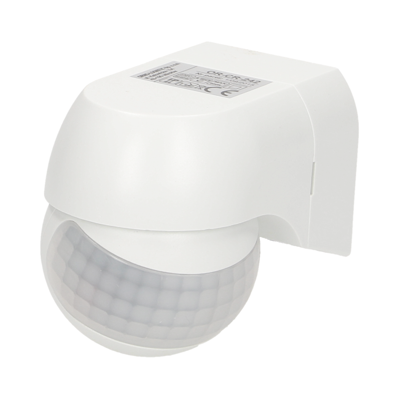 Bewegungsmelder 180 Grad IP44, 800W, mini, weiß