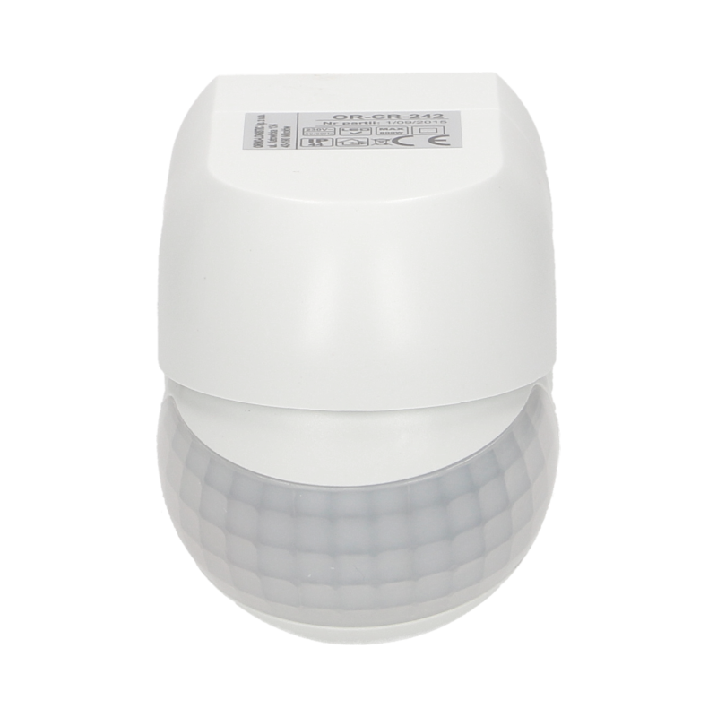 Bewegungsmelder 180 Grad IP44, 800W, mini, weiß
