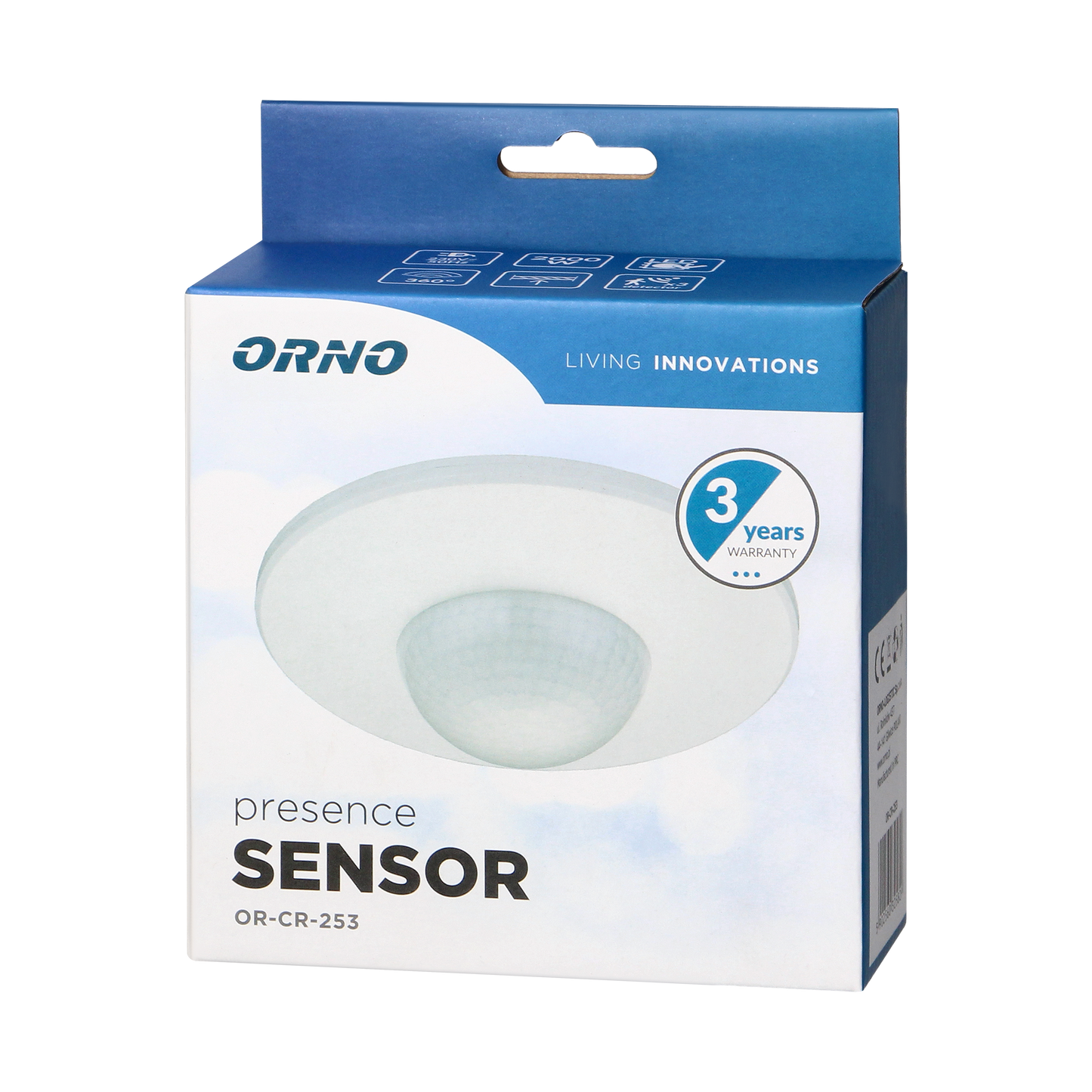 Bewegungsmelder mit 3 Sensoren, 360 Grad IP20, 2000W