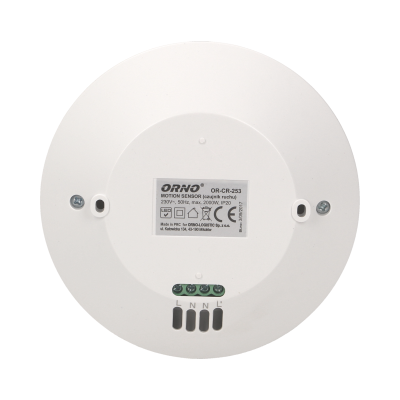 Bewegungsmelder mit 3 Sensoren, 360 Grad IP20, 2000W