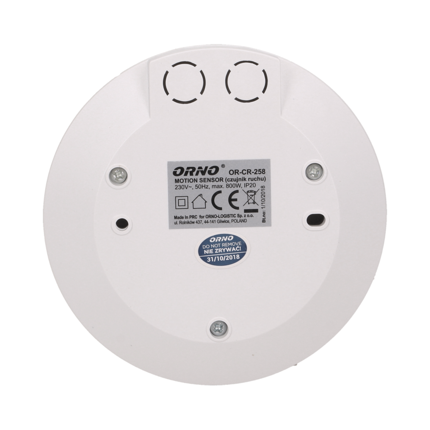 Bewegungsmelder 360 Grad IP20, 2000W, ultraflach - 2,5cm, mini