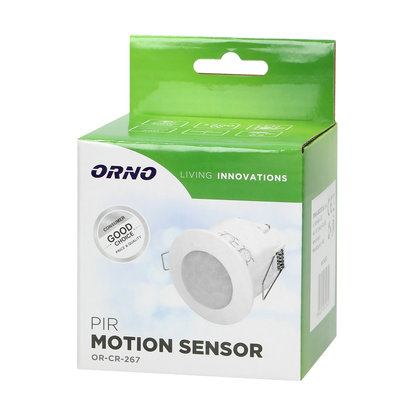 Unterputz-Bewegungsmelder, 360°, IP65, 1200W