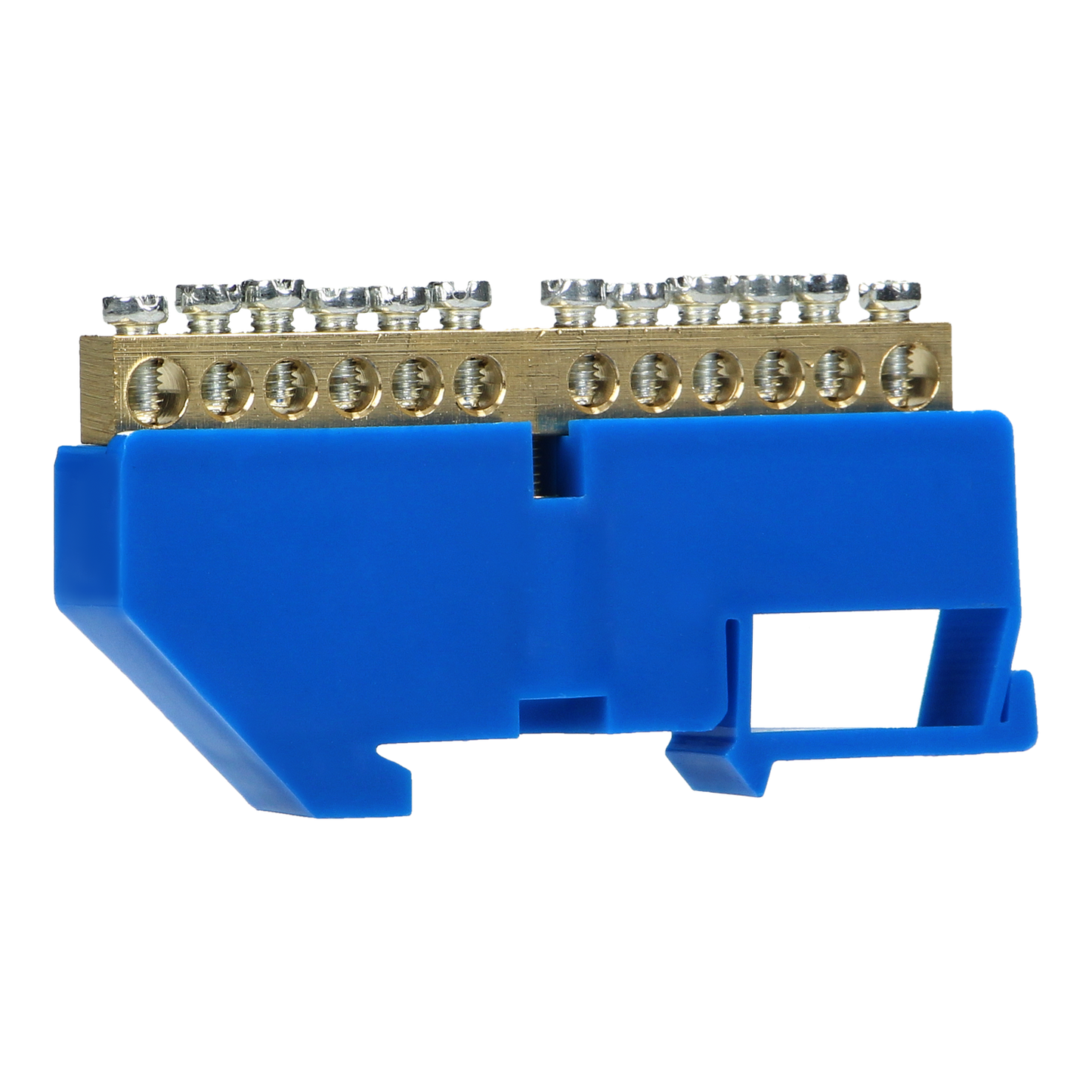 N-Klemmleiste, für TH35-Schiene, 12 Leiter, blau