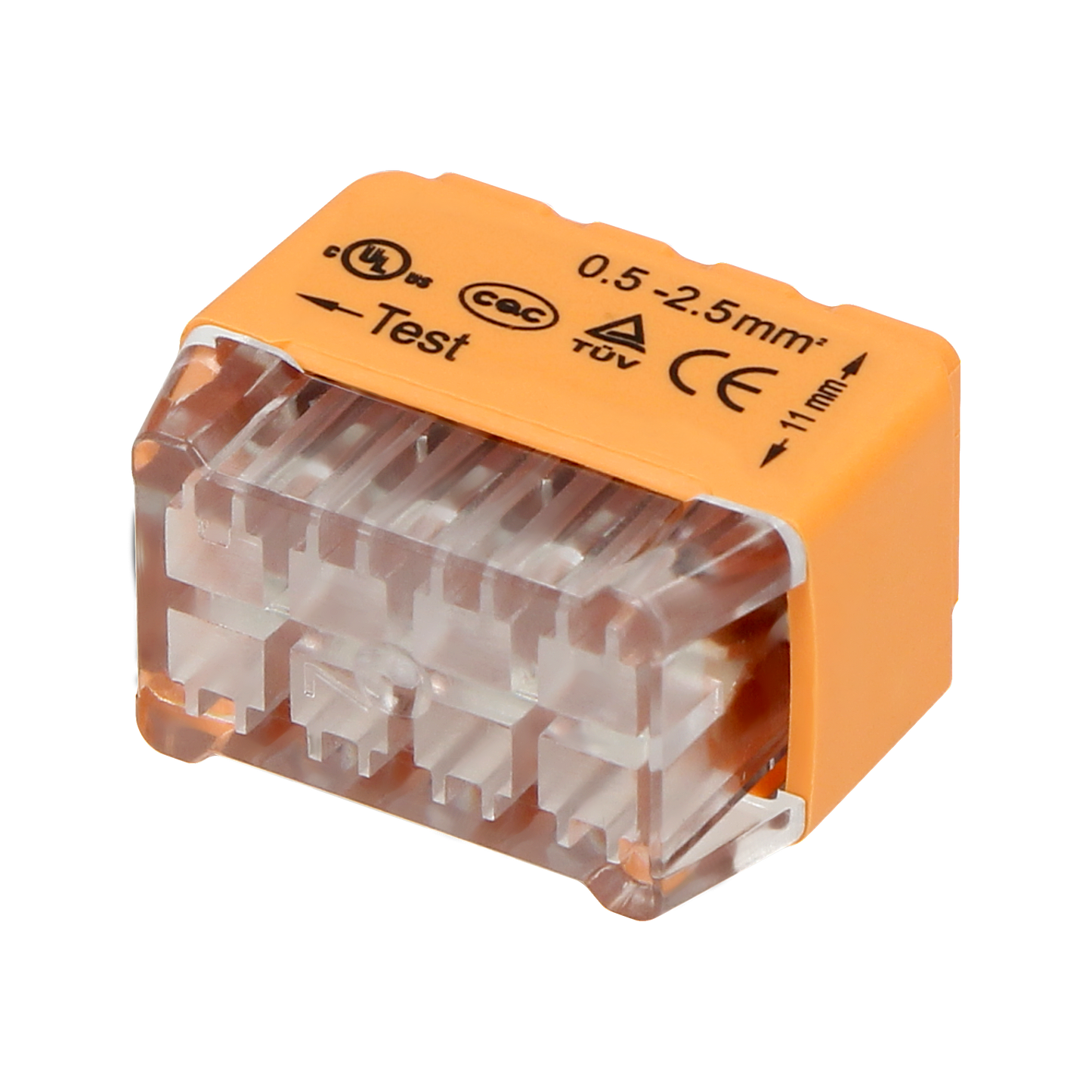 8-poliger Steckverbinder; für Kabel 0,75-2,5mm²; IEC 300V/24A 10 Stk.