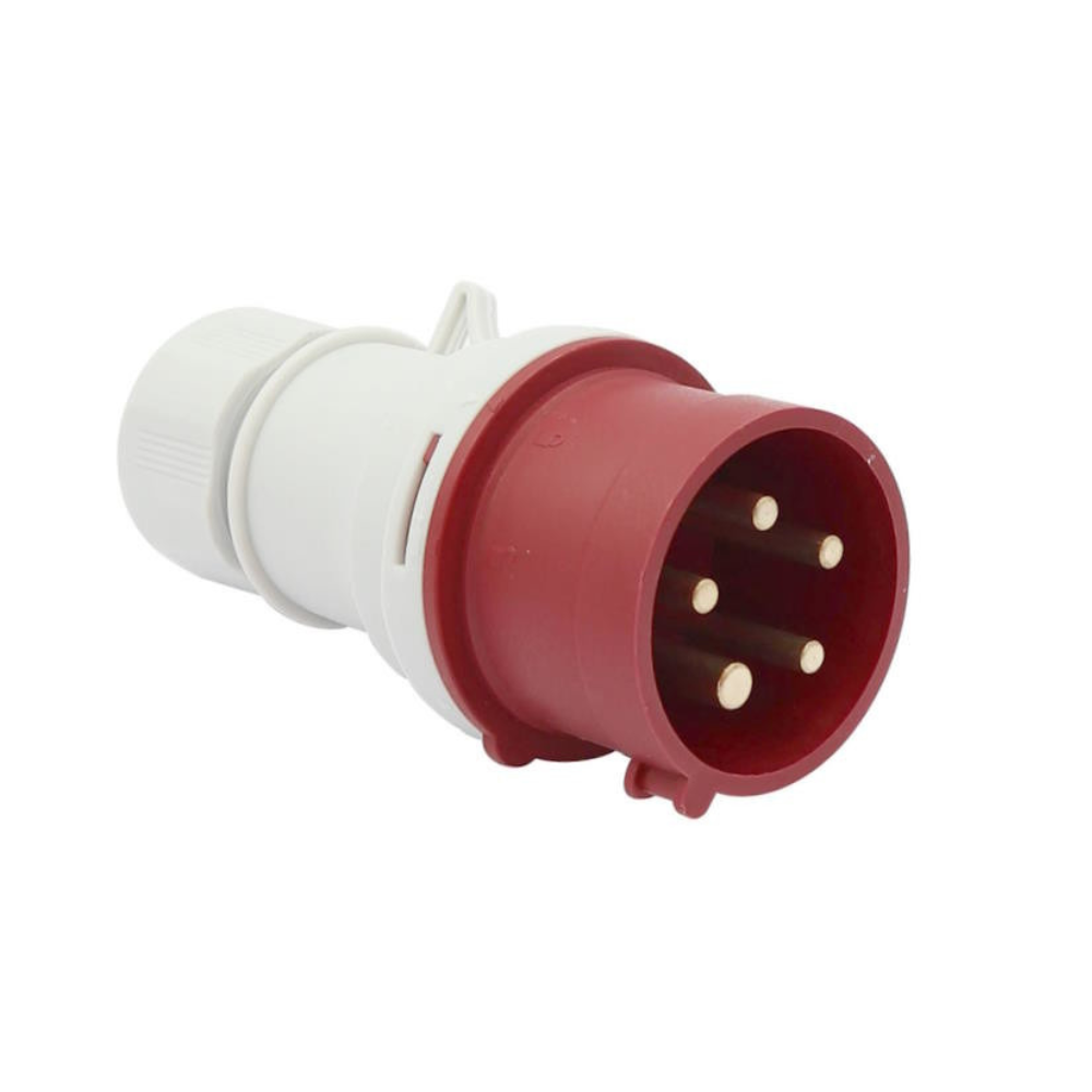 Tragbare Steckdose, Kraftstecker, Bau- und Werkstattsteckdose IP44, 32A/5p 400V