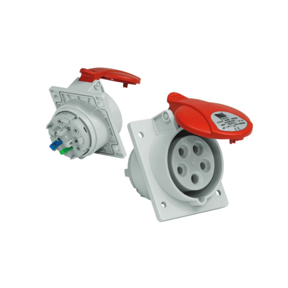 Steckdose zum Einbau - Schnellverbinder IP44, 16A/5p 400V