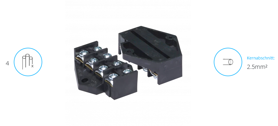 Abzweigklemme 4 x 2,5mm2
