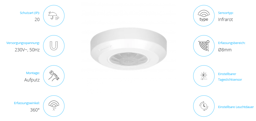 Bewegungsmelder MINI 360°