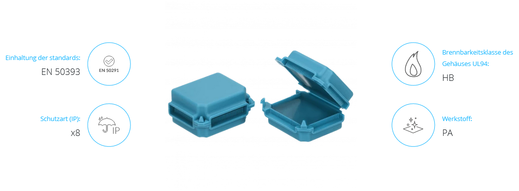 Anschlusskasten Gelbox IP x8, mittlere Größe, Blisterpackung, 2 Stk.