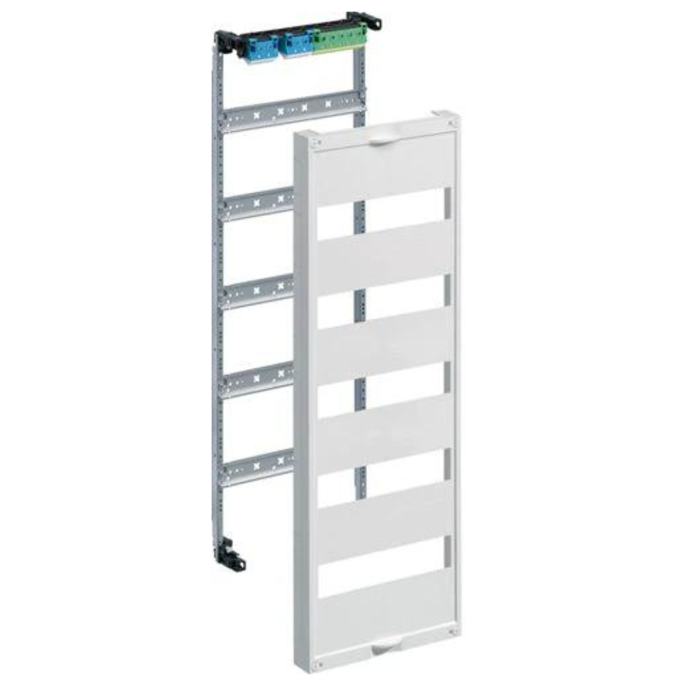 HAGER UW51U Einbausatz, univ.FW, m.Hutschienen, f. Feldverteiler UP 5reihig, 750x250mm, QC