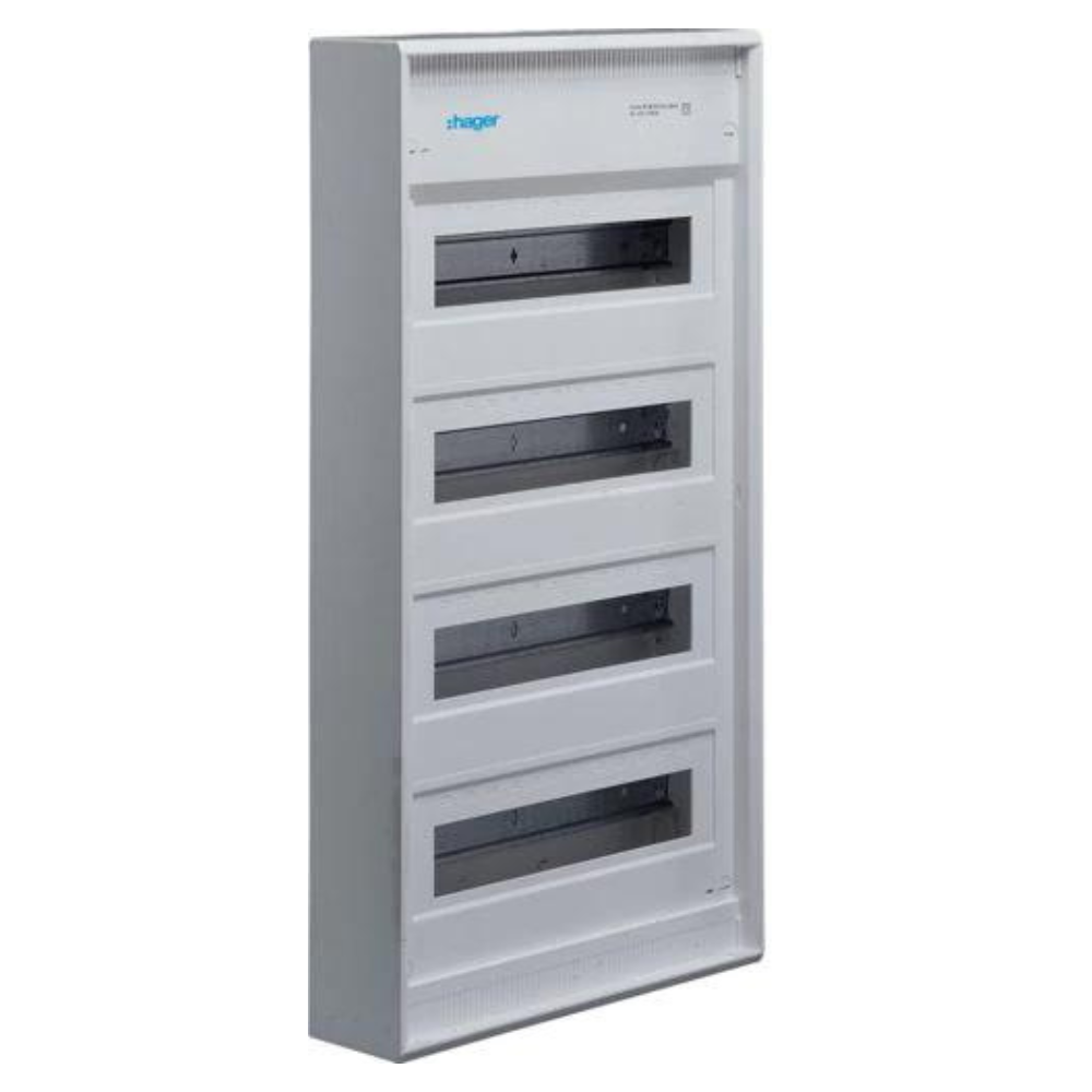 Hager VA48B Kleinverteiler Aufputz Volta, APV, 4x12PLE, IP30, ohne Tür