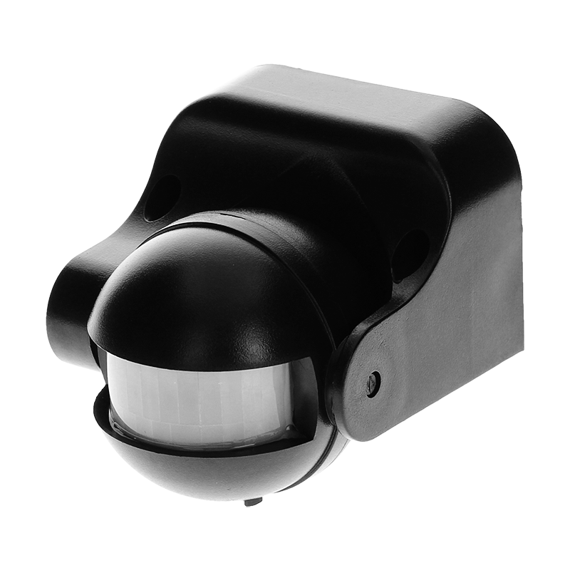 Bewegungsmelder 180 Grad IP44, 1200W, schwarz