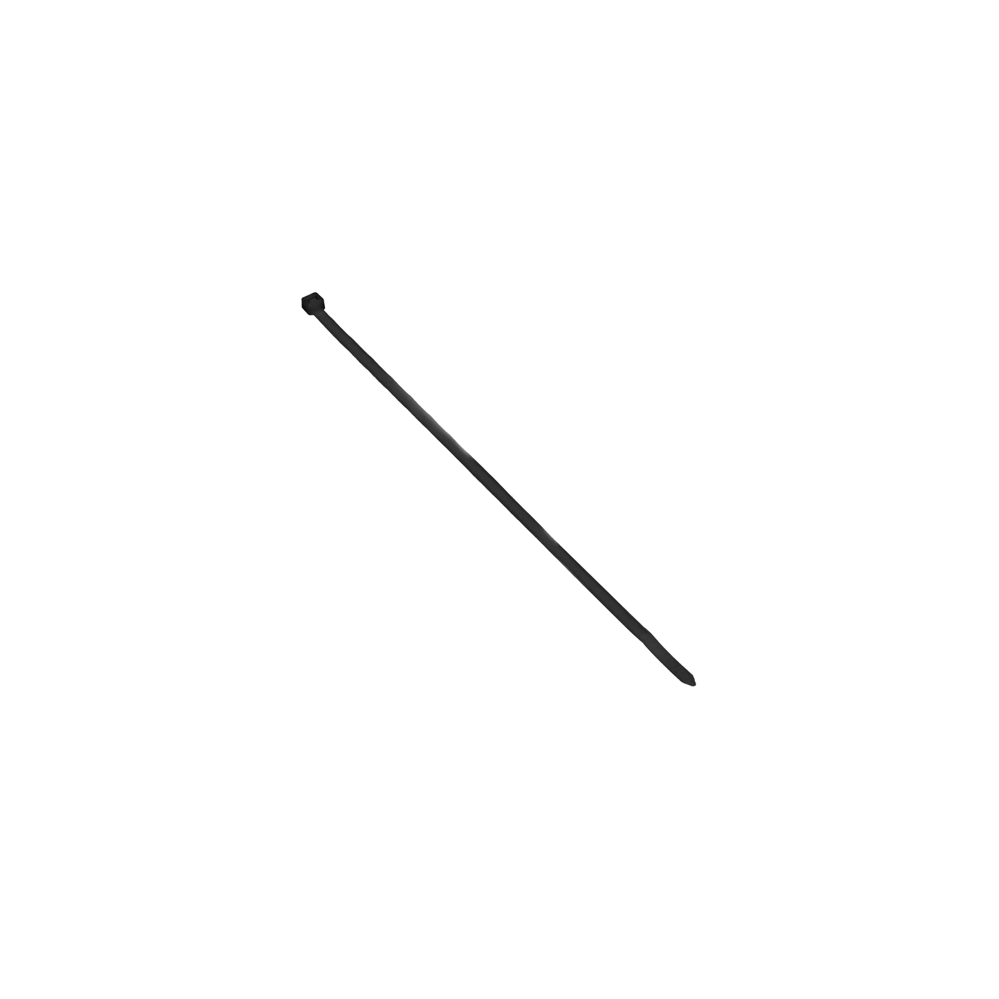 Kabelbinder, schwarz, UV-beständig, Breite 4,8mm, Länge 300mm, 100 Stück.