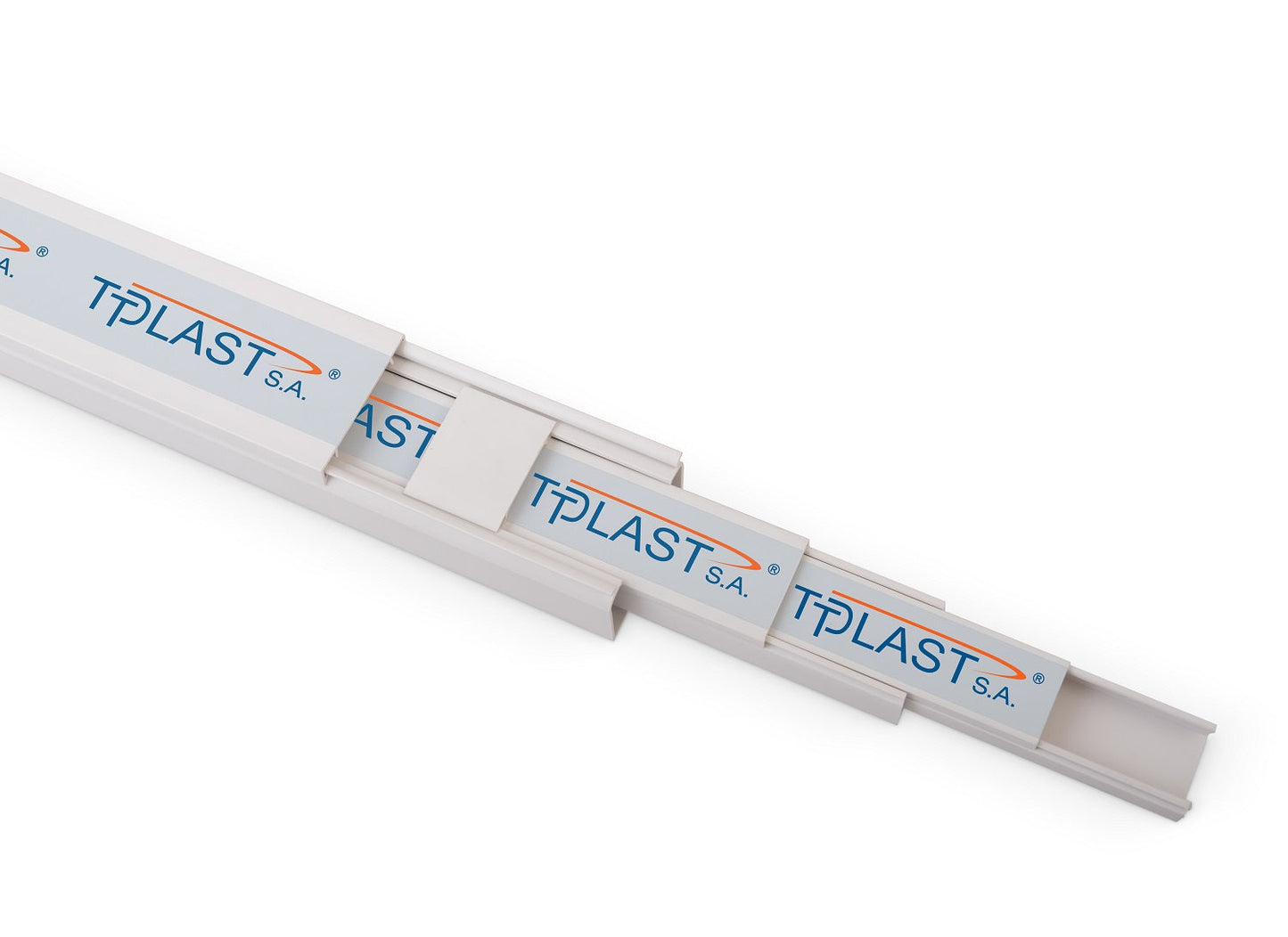 Leitungsführungskanal aus PVC weiss 90x60mm 2m