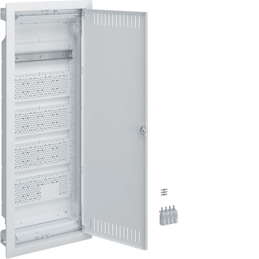 Hager VH60NWB Multimedia-Basis, volta, Hohlwand, 5-reihig, 1xHutschiene, 4xMontageplatte