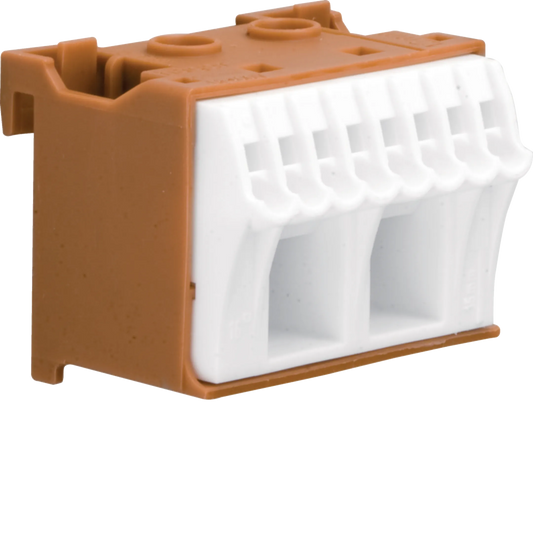 Hager KN10P QuickConnect-L-Klemme mit 10 Klemmstellen