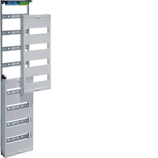 Hager UW81U Einbausatz, univ. FW, mit Hutschienen, für Feldvert.UP 8 reihig, 1200 × 250mm, QuickConnect