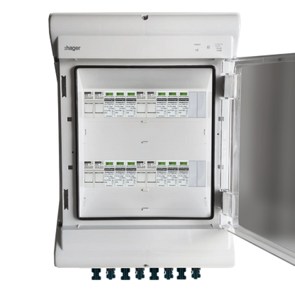 Hager Solar Anschlusskasten Photovotlaic DC 4-Strings 24-Module IP65 VDE
