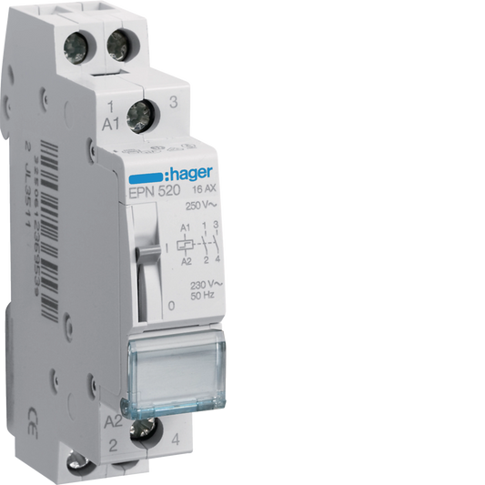 Hager EPN520 Fernschalter 1P 2S 230 V AC 110 V DC 16 A 1PLE