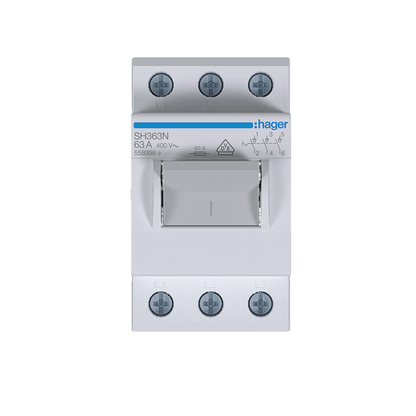 Hager SH363N Lasttrennschalter Kompakt 3P 63 A 3-Schließer 400 V AC