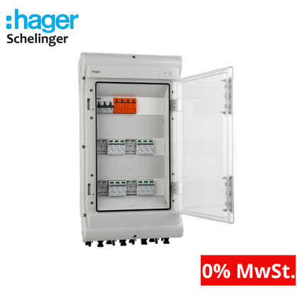 Hager Solar Anschlusskasten Photovotlaic DC/AC 4-Strings 36-Module IP65 VDE 0% MwSt.