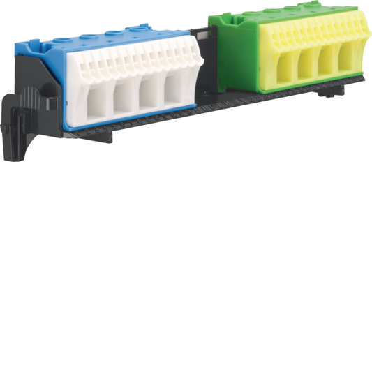 Hager FZ382 Träger, univers Z, mit 2 x 18 PE/N-Klemmen in QuickConnect Technik, waagerecht