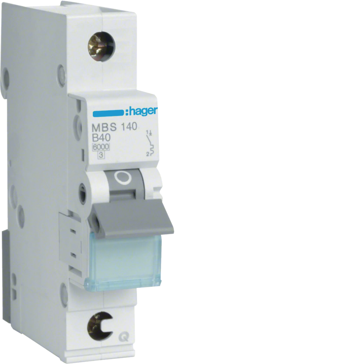Hager MBS140 Leitungsschutzschalter, 1-polig, B40, QuickConnect