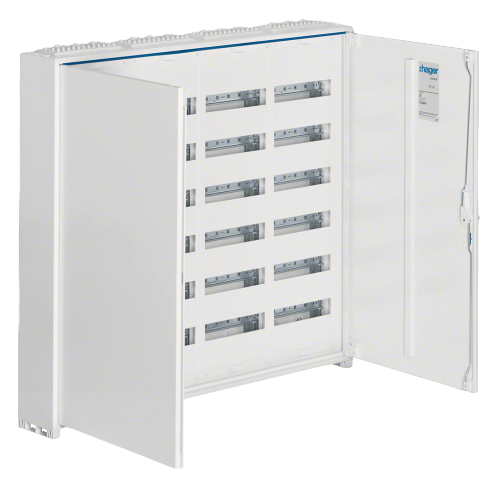 Hager FWB64S Feldverteiler univers, Aufputz, 950 × 1050 × 161 mm, IP44, 288 PLE