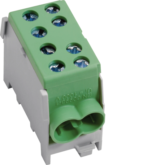 Hager KH35E Hauptleitungsabzweigklemme 1polig, 2 × 35mm²-2 × 25mm², IP20, Farbe: Grün