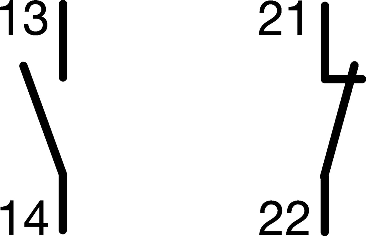 Hager MZ201 Hilfsschalter für MCB RCBO < 125 A 1S+1 Ö 6 A 240 V
