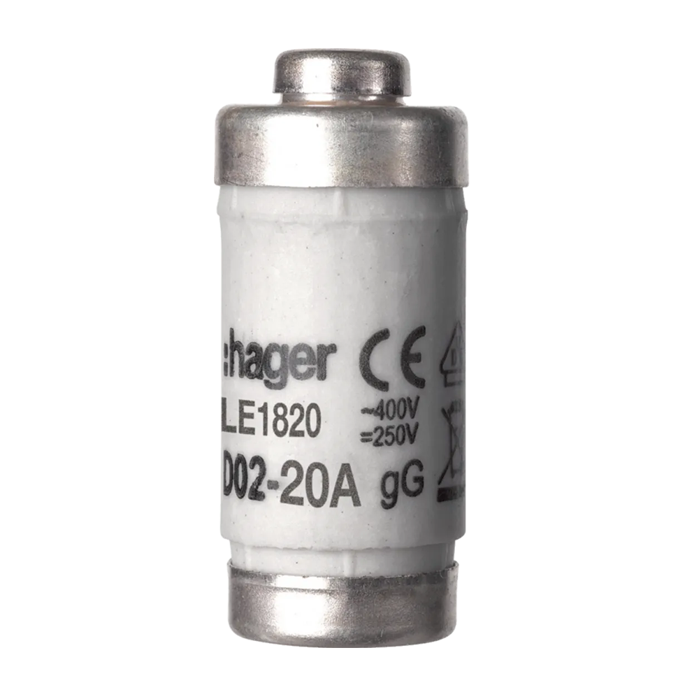 Hager LE1820 Sicherungseinsatz D02, 20 A