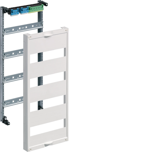 Hager UW41V Einbausatz, univ., mit Hutschienen, für Feldverteiler AP 4-reihig, 600 × 250mm, QuickConnect