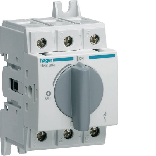 Hager HAB304 Lasttrennschalter 3P 40 A 8 kV - drehbar