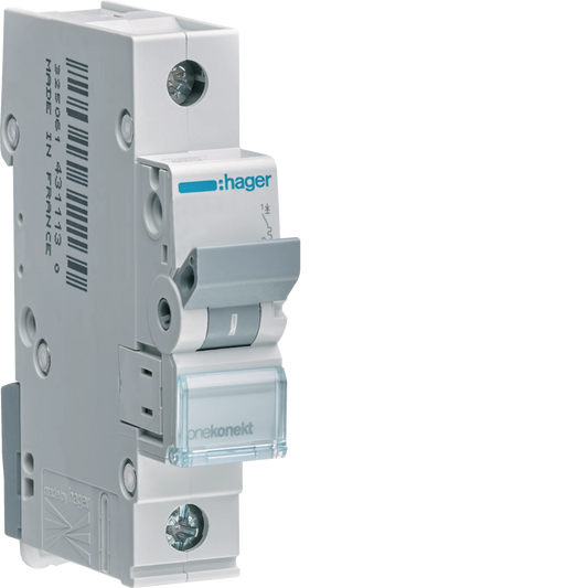 Hager MBN110E Leitungsschutzschalter, 1-polig, B10, 10 A, 6 kA