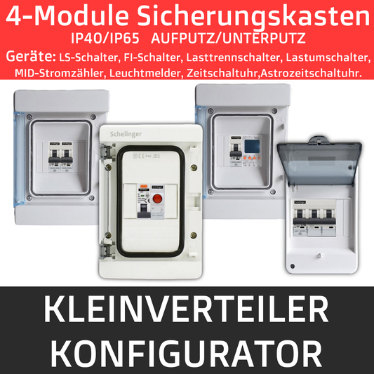4-Module Kleinverteiler Konfigurator