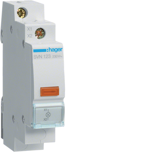 Hager SVN123 LED-Leuchtmelder, orange, 230 V AC