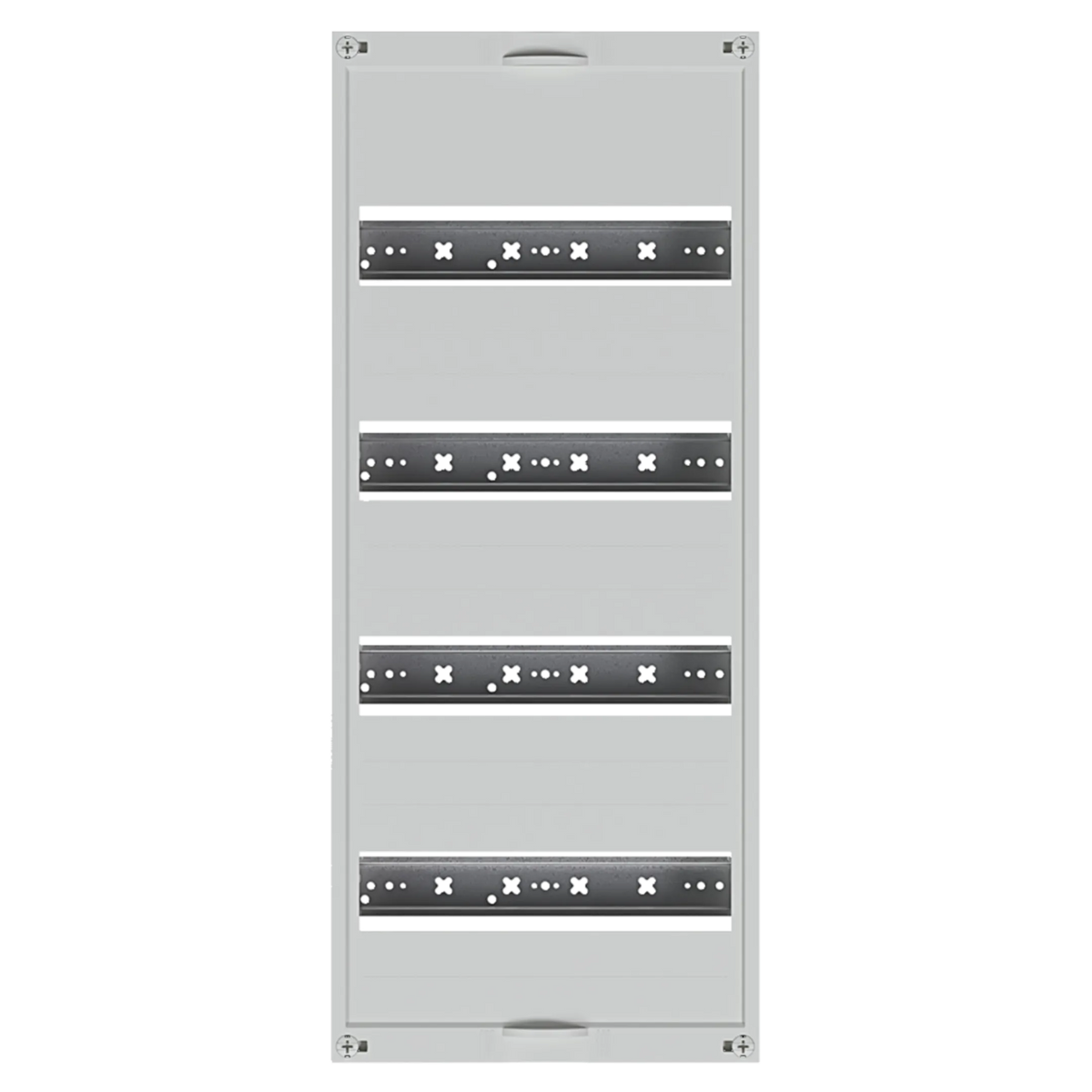 Hager UW41U Einbausatz, univers FW, mit Hutschienen, für Feldverteiler UP 4-reihig, 600 × 250mm, QuickConnect