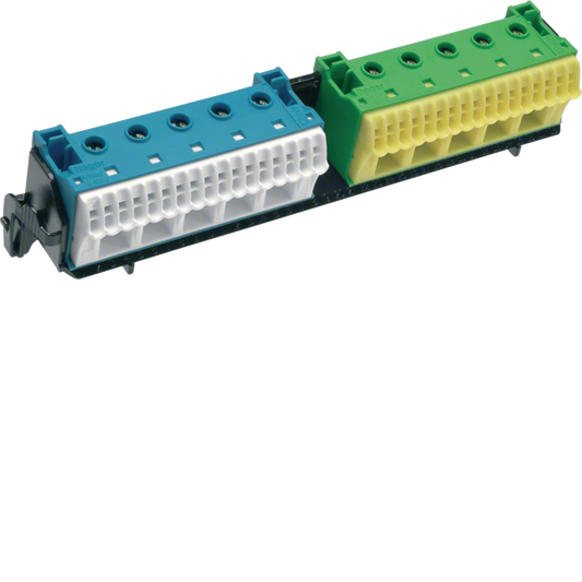 Hager FZ383 Träger, univers Z, mit 2 x 22 PE/N-Klemmen in QuickConnect Technik, waagerecht