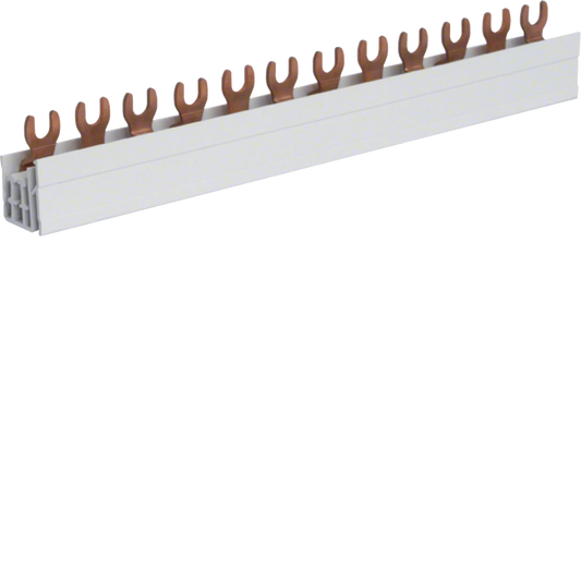 Hager KDN363A Phasenschiene mit Gabelanschluss, 3P, 12 Module