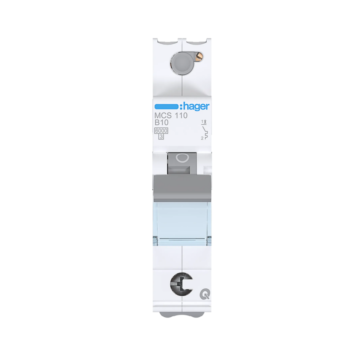 Hager MCS110 Leitungsschutzschalter 1-polig, C10, 6 kA, QuickConnect