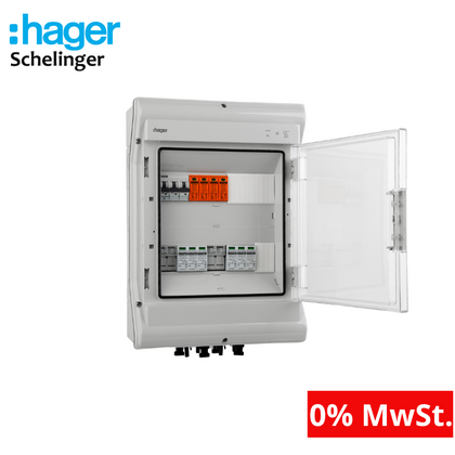 Hager Solar Anschlusskasten Photovotlaic DC/AC 2-Strings 24-Module IP65 VDE 0% MwSt.
